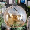 Koyoto hanging light, globe light, pendant light Amber, clear, Smoke-coloured, 4-light sources