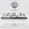 Koyoto hanging light, globe light, pendant light Smoke-coloured, 4-light sources
