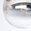 Chehalis ceiling light, globe light Amber, clear, Smoke-coloured, 3-light sources