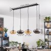 Mertola hanging light, pendant light Amber, Smoke-coloured, 4-light sources