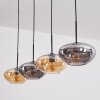 Mertola hanging light, pendant light Amber, Smoke-coloured, 4-light sources