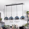 Koyoto hanging light, globe light, pendant light blue, clear, 4-light sources