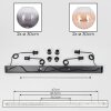 Koyoto hanging light, globe light, pendant light Amber, clear, Smoke-coloured, 4-light sources