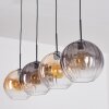 Koyoto hanging light, globe light, pendant light Amber, clear, Smoke-coloured, 4-light sources