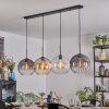Koyoto hanging light, globe light, pendant light Amber, clear, Smoke-coloured, 4-light sources