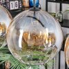 Koyoto hanging light, globe light, pendant light Amber, clear, 4-light sources