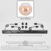 Koyoto hanging light, globe light, pendant light Amber, clear, 4-light sources