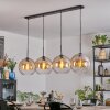 Koyoto hanging light, globe light, pendant light Amber, clear, 4-light sources