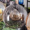 Koyoto hanging light, globe light, pendant light Amber, Smoke-coloured, 4-light sources
