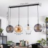 Koyoto hanging light, globe light, pendant light Amber, clear, Smoke-coloured, 4-light sources