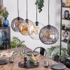 Koyoto hanging light, globe light, pendant light Amber, clear, Smoke-coloured, 4-light sources