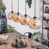 Koyoto hanging light, globe light, pendant light Amber, 4-light sources