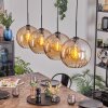 Koyoto hanging light, globe light, pendant light Amber, 4-light sources