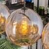 Koyoto hanging light, globe light, pendant light Amber, 4-light sources
