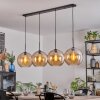 Koyoto hanging light, globe light, pendant light Amber, 4-light sources
