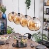 Koyoto hanging light, globe light, pendant light Amber, 4-light sources