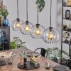 Koyoto hanging light, globe light, pendant light clear, 4-light sources