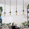 Koyoto hanging light, globe light, pendant light clear, 4-light sources