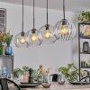 Koyoto hanging light, globe light, pendant light clear, 4-light sources