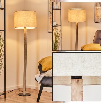 Bassagoda floor lamp Ecru, black, 1-light source