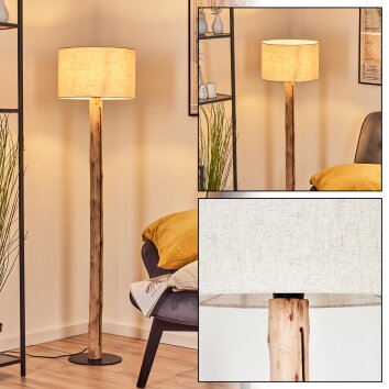 Bassagoda floor lamp Ecru, black, 1-light source