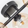 Chehalis ceiling light, globe light Amber, 5-light sources