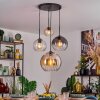 Koyoto hanging light, globe light, pendant light Amber, clear, Smoke-coloured, 4-light sources