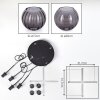 Koyoto hanging light, globe light, pendant light 30 cm Smoke-coloured, 4-light sources
