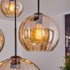 Koyoto hanging light, globe light, pendant light Amber, 4-light sources