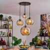 Koyoto hanging light, globe light, pendant light Amber, 4-light sources