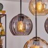 Koyoto hanging light, globe light, pendant light 35 cm Amber, Smoke-coloured, 4-light sources