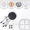 Koyoto hanging light, globe light, pendant light Amber, clear, Smoke-coloured, 4-light sources