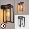 Lagarelhos outdoor wall light, wall light black, 1-light source