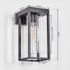 Lagarelhos outdoor wall light, wall light black, 1-light source