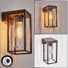 Lagarelhos outdoor wall light, wall light rust-coloured, 1-light source