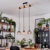Koyoto hanging light, globe light, pendant light Ecru, black, 3-light sources