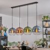 Koyoto hanging light, globe light, pendant light blue, green, clear, coppery, 4-light sources
