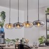 Mertola hanging light, pendant light Amber, clear, Smoke-coloured, 4-light sources