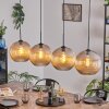 Koyoto hanging light, globe light, pendant light Amber, 4-light sources