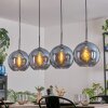 Koyoto hanging light, globe light, pendant light blue, 4-light sources