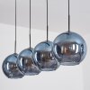 Koyoto hanging light, globe light, pendant light blue, 4-light sources