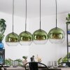 Koyoto hanging light, globe light, pendant light green, clear, 4-light sources