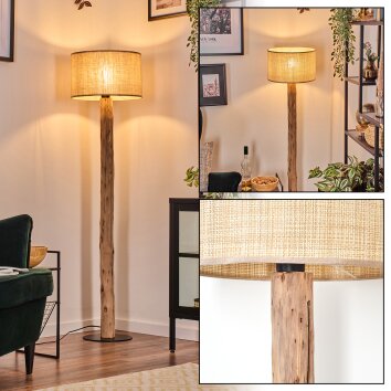 Sabadim floor lamp Ecru, black, 1-light source