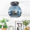 Koyoto ceiling light, globe light 20 cm blue, 1-light source