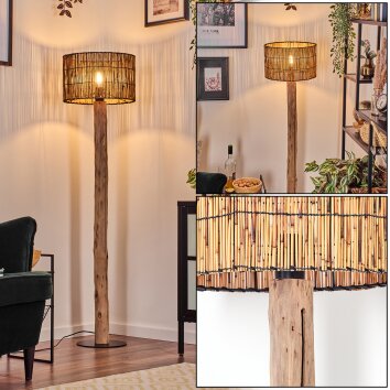 Cando floor lamp Ecru, black, 1-light source