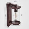 Telhada outdoor wall light, wall light rust-coloured, 1-light source