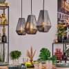 Duren hanging light, pendant light black, 3-light sources