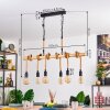 Vitlanda hanging light, pendant light Ecru, black, 6-light sources