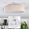 Deran ceiling light white, 3-light sources