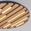 Vorlix ceiling light LED Wood like finish, black, 1-light source